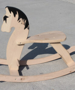 cavallo dondolo in legno